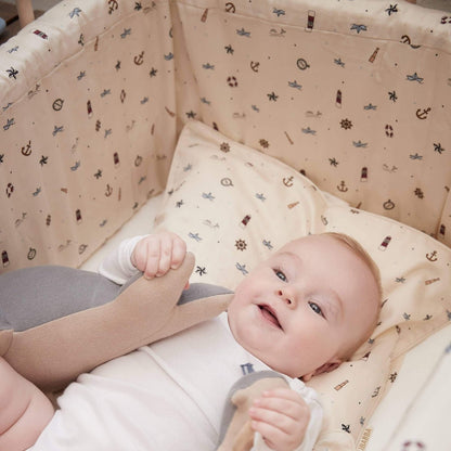 Baby bed linen GOTS (70x100 cm) - Little sailor