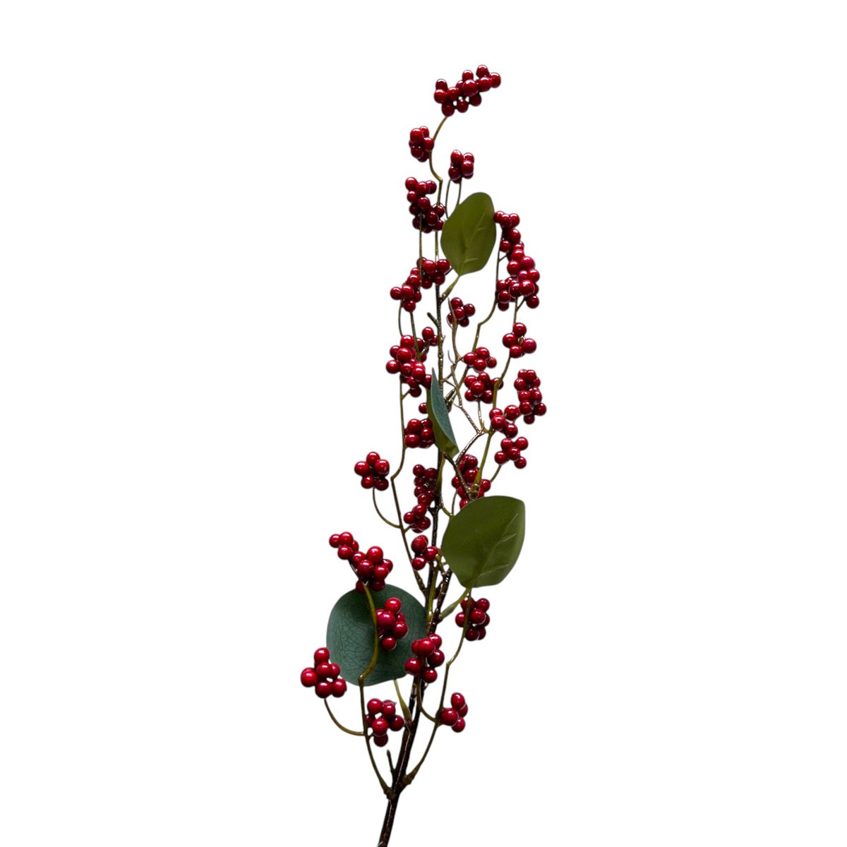 Kunstbloem Rode Vrucht 83 cm