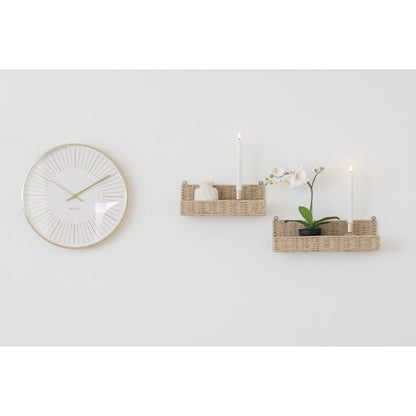Takamaka Wall Clock - Gold, aluminum/glass, Ø40 cm