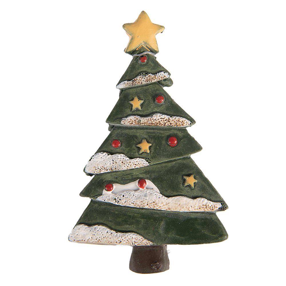 Magneet Kerstboom 5x1x9 cm Groen Kunststof