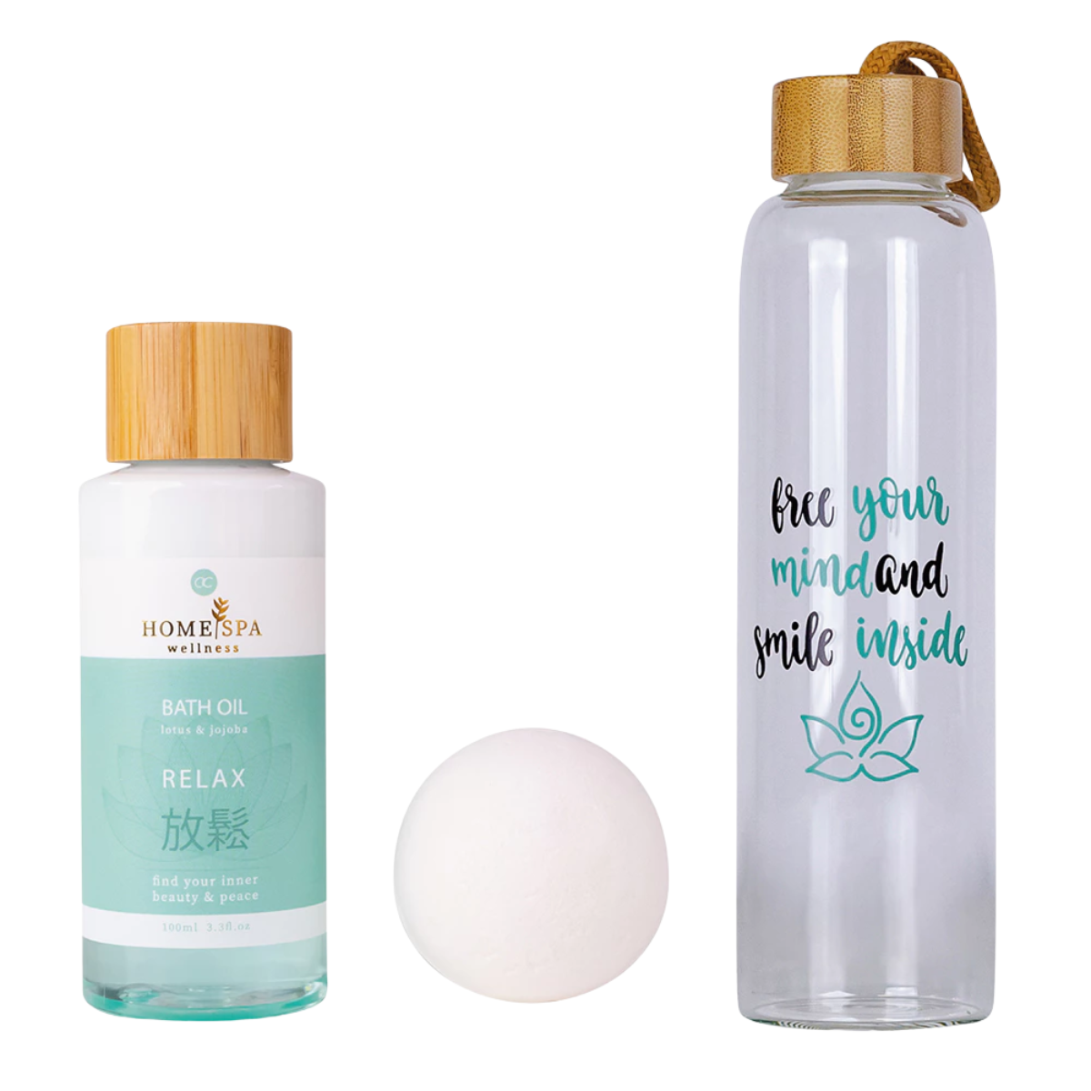 green-goose Giftset Spa 3-delig badolie bruisbal waterfles