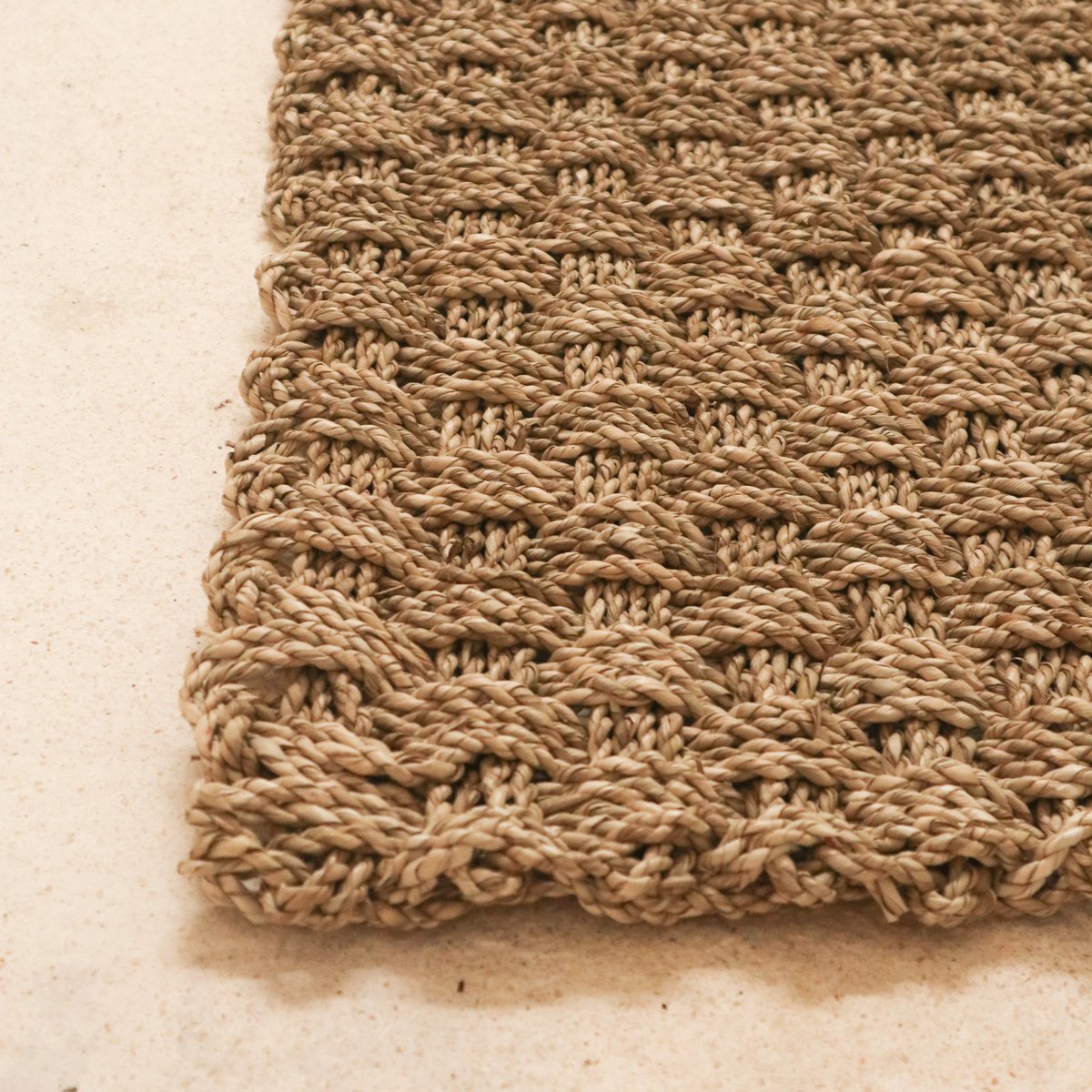 Vloerkleed zeegras 72x45 cm