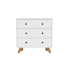 Dressoir 3 lades Scandinavisch grenen poten