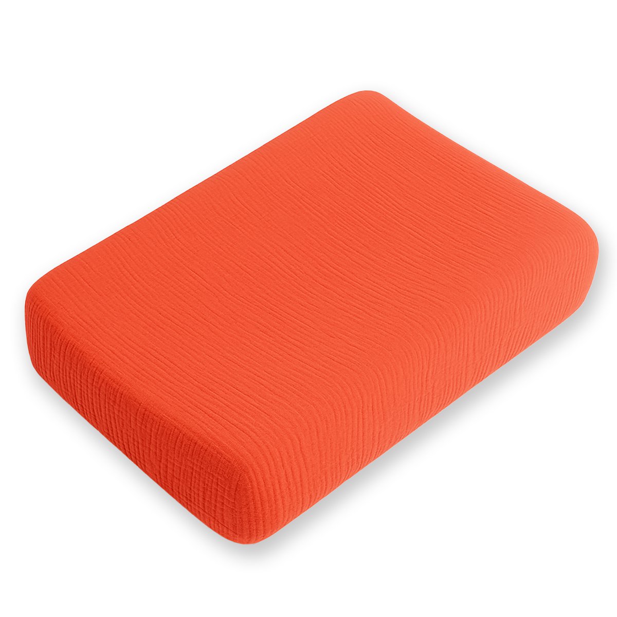 Strawberry organic cotton changing pad cover