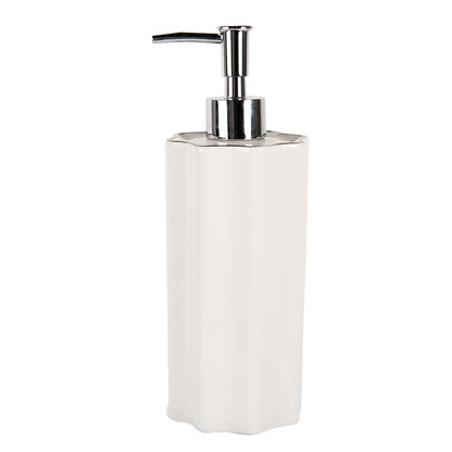 Zeepdispenser 475 ml wit keramiek