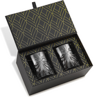Whiskeyglazen set 2 stuks kristal goud