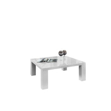 Salontafel 90x90x40 cm wit hoogglans MDF