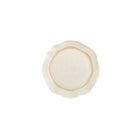 Dessertbord bloemvorm 21.5 cm glas vanille