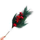 Kunstbloem kerstcombinatie 61 cm rood groen