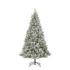 Nagoya Artificial Christmas Tree Green Frosted 210 cm Height 115 cm