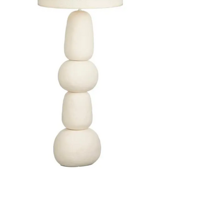 Vloerlamp Menko Ø38x105 cm crème keramiek