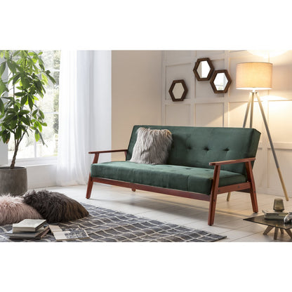Slaapbank 190x85x81 cm dennengroen massief eucalyptus