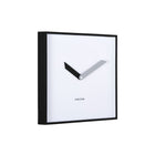 Wandklok 28x28 cm zwart plastic