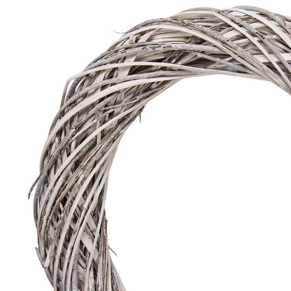 Krans Ø 50x9 cm Wit Rotan