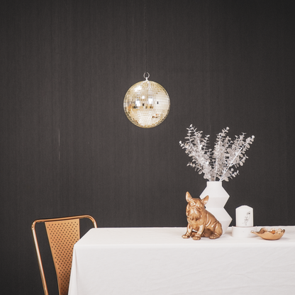 Christmas Decoration - Christmas Ornament - Disco Ball - Foam - Gold - 20x20x20cm