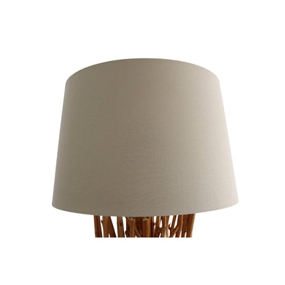 Vloerlamp drijfhout naturel/wit 175 cm