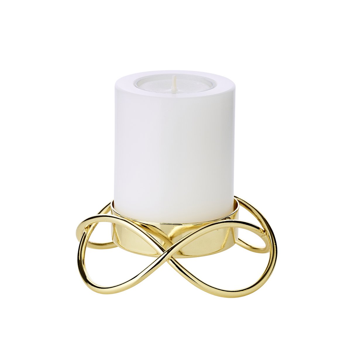 Kandelaars goud set van 2 H 3 cm Ø 10.5 cm
