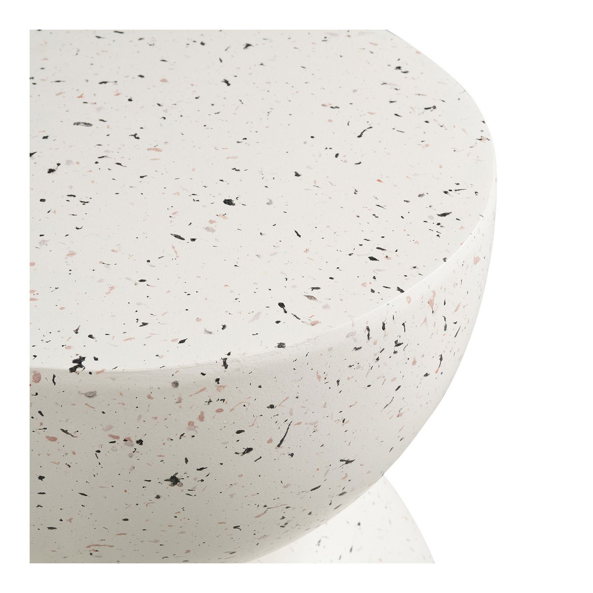 Bijzettafel fiberclay terrazzo-look ø40x45 cm