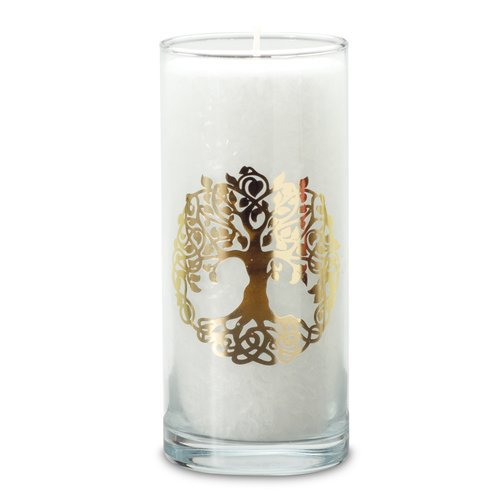 MAGIC CANDLE, TREE OF LIFE, 30348TOL, White, Ø approx. 6 cm, H approx. 14 cm