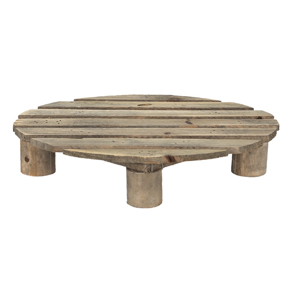 Plantenstandaard 30x24x6 cm bruin hout