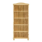 Boekenkast massief grenenhout bruin 77x30x180 cm