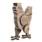 Houten kip beeld 28 cm bruin