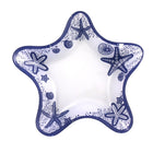 Bekers blauw glas set van 6