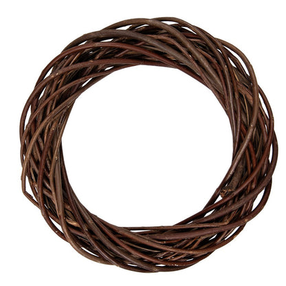 Decoratiekrans rotan Ø 30x6 cm bruin