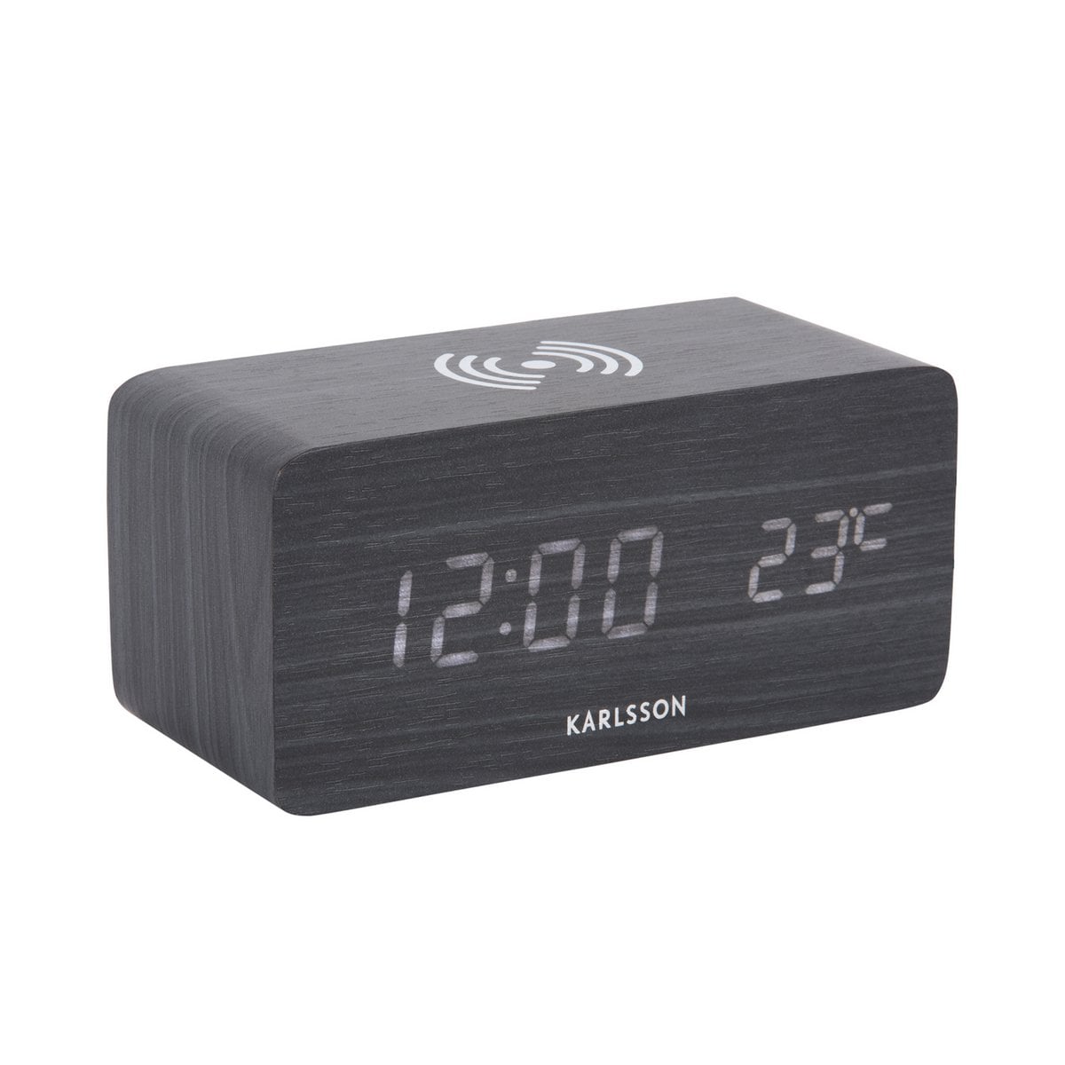 Alarm Clock Block w. Phone Charger-LED