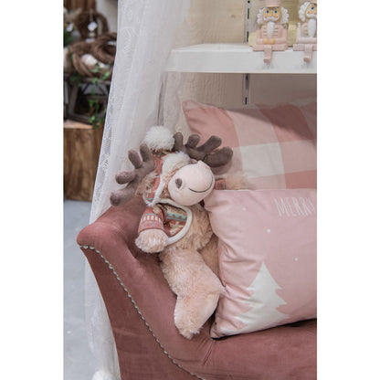 Knuffel rendier 21x22x22 cm bruin