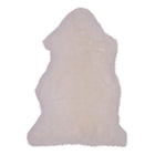 Genuine Lambskin Rug Ivory 50x85 Cm For Interior Warmth