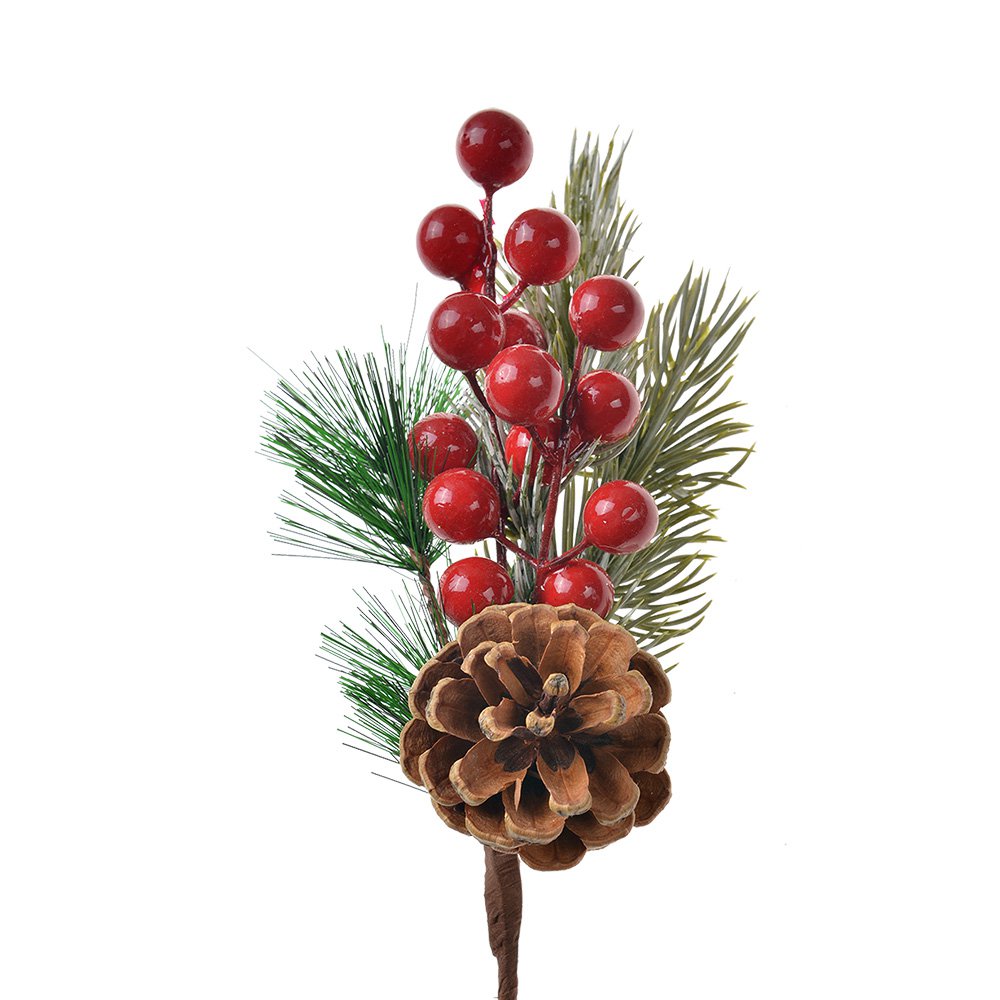 Decoratietak 25 cm rood groen kunststof
