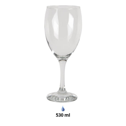 Wine Glass 530 ml Glass Wine Goblet