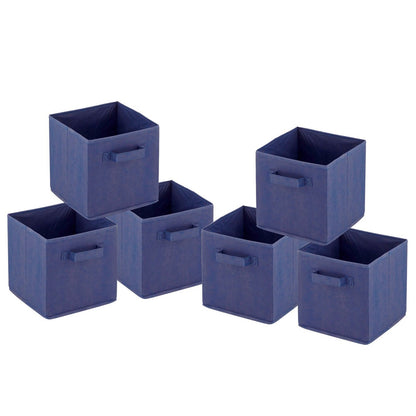 Opbergboxen 26x26x26 cm set van 6 polypropyleen