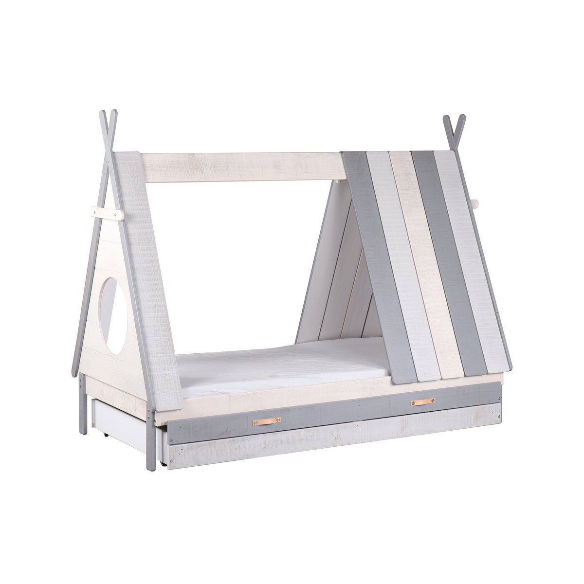 Kinderbed Met Lade Met Speels Ontwerp En Opbergruimte