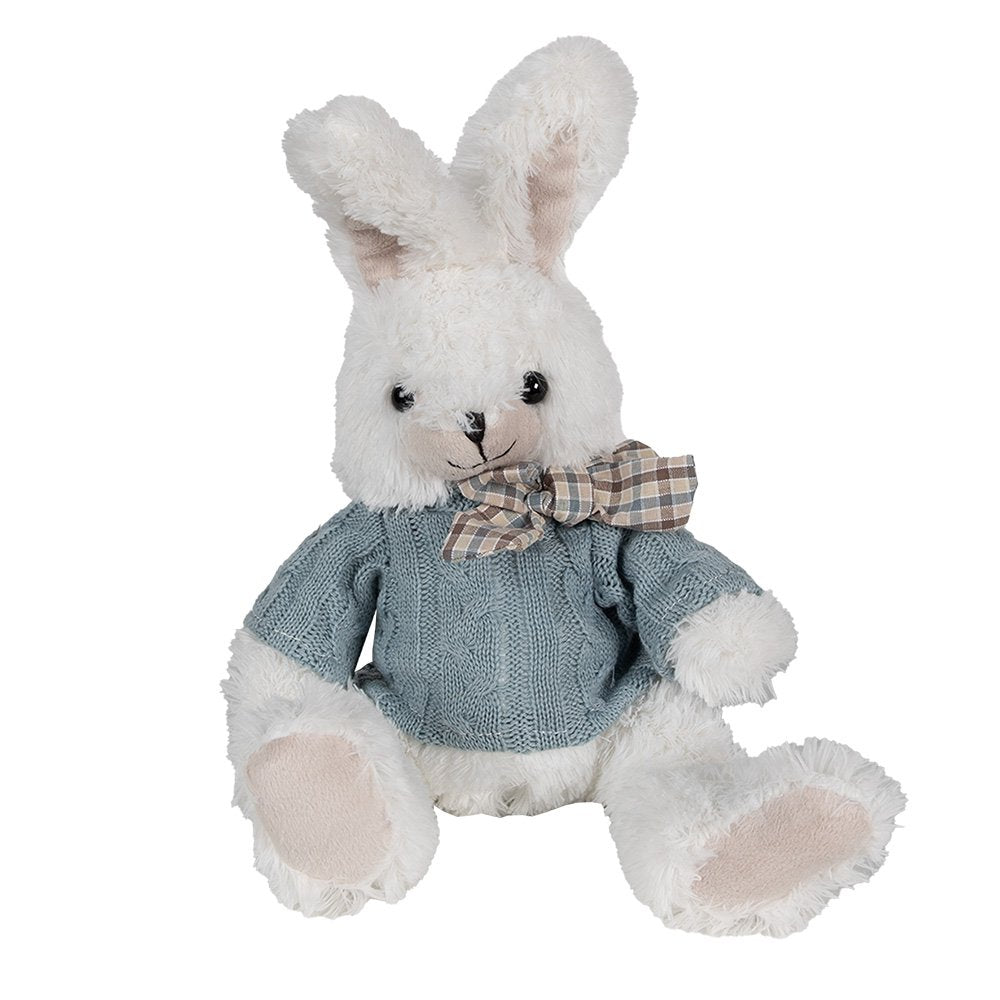 Knuffelkonijn 22x24x24 cm wit pluche
