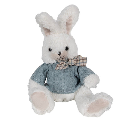 Knuffelkonijn 22x24x24 cm wit pluche