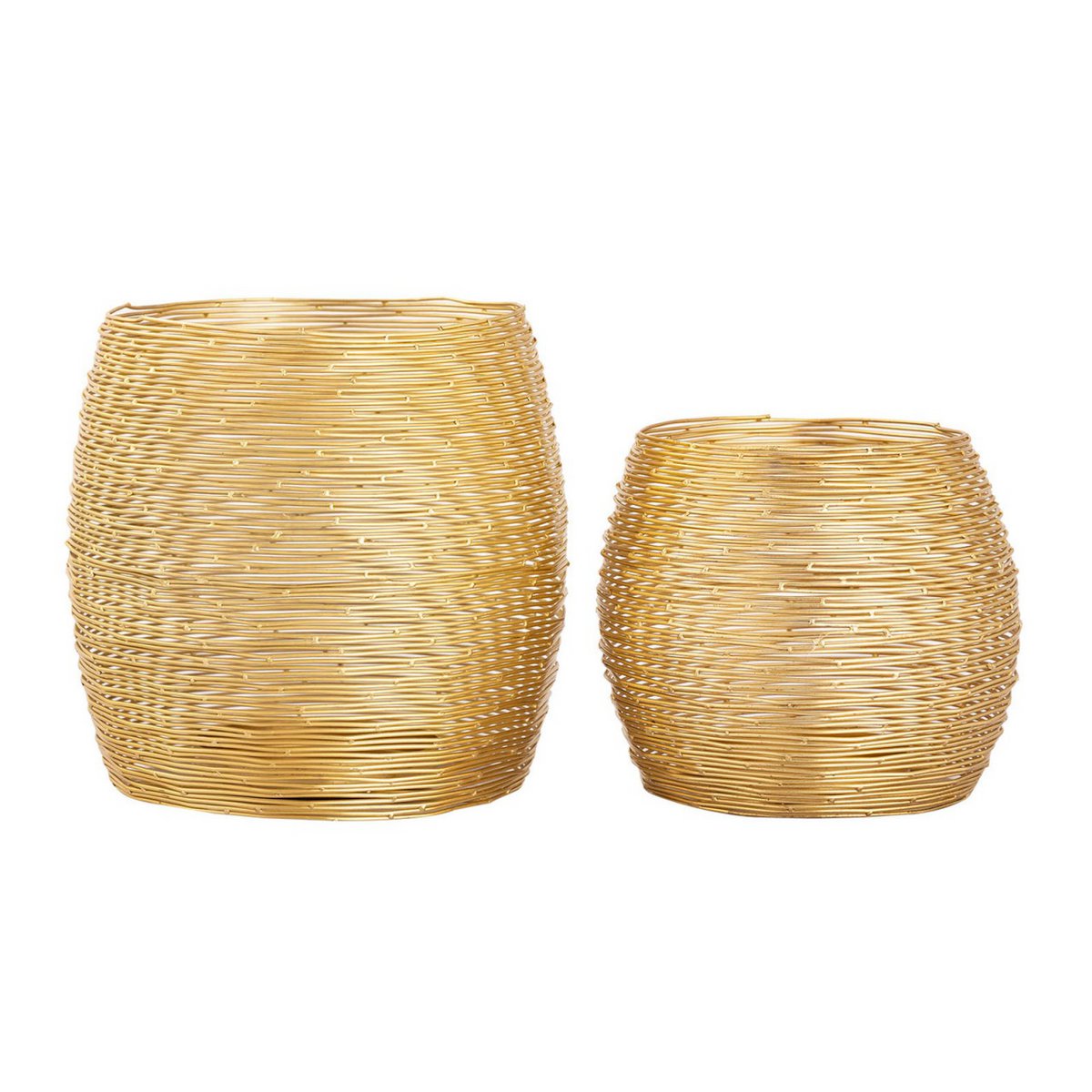 Tweedelige Theelichthouder Windlichten Parijs Goud Zilver