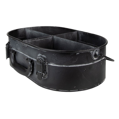 Vakkenbak 41x26x11 cm zwart metaal