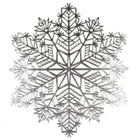 Placemat sneeuwvlok zilver 38x38 cm PVC