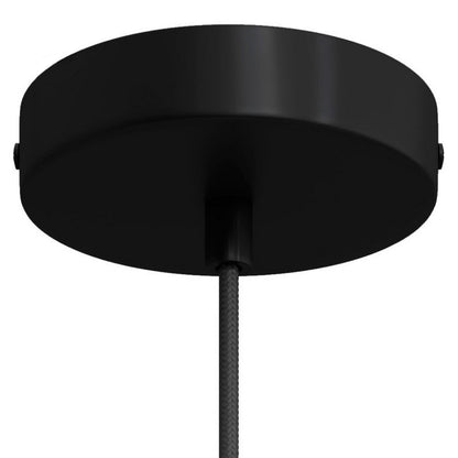 Hanglamp 90 cm MDF mat zwart