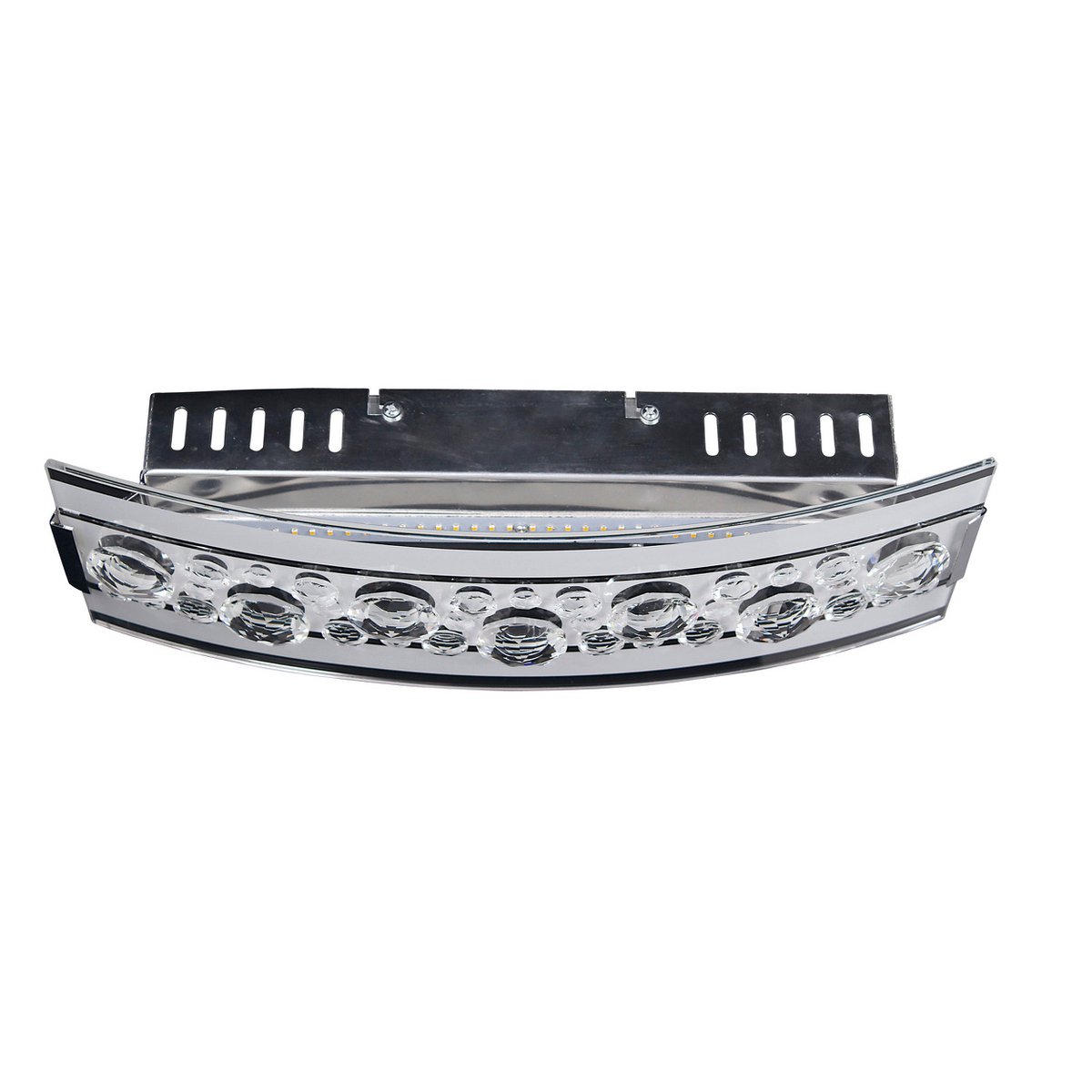 LED Wandlamp Plafondlamp Metaal Glas Chroomkleur 35 cm