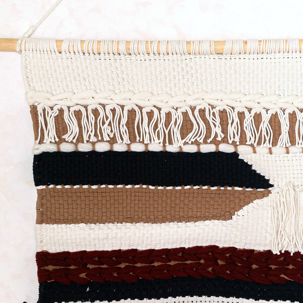 Grote Macrame Muurhangen Udara 120x95 Cm Boho Wanddecor