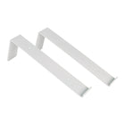 Plankdragers 30 cm staal wit 2 stuks