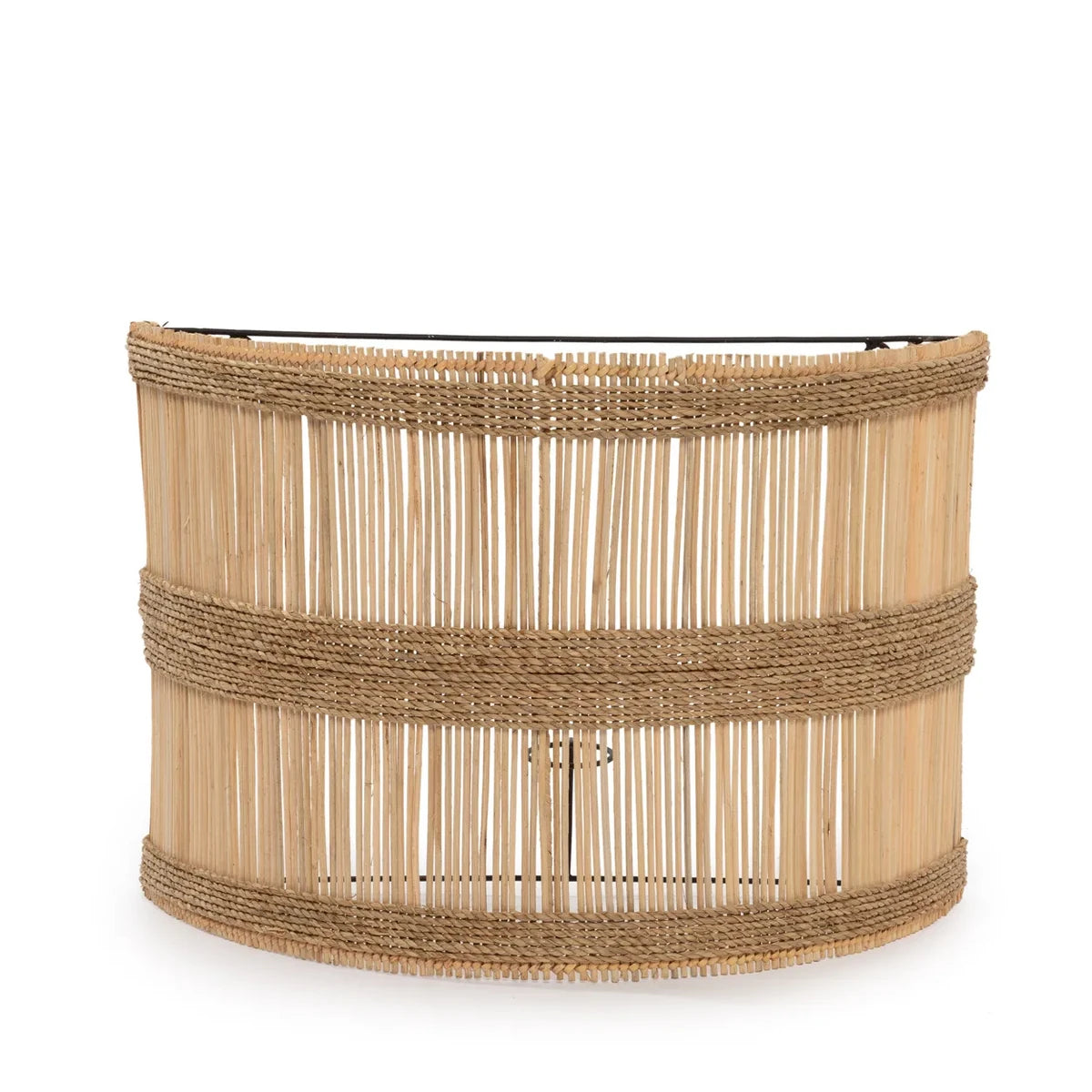 Wandlamp rattan naturel M
