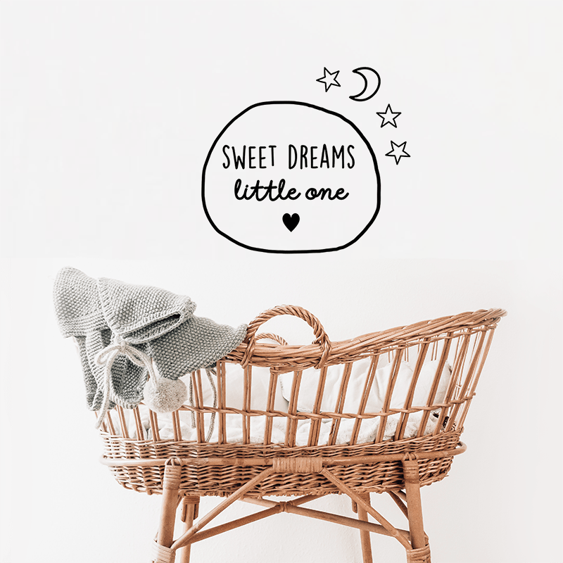 Wall sticker sweet dreams little one
