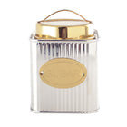 Suikerbox 10x10x10 cm zilver goud roestvrij staal
