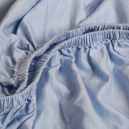 Hoeslaken TENCEL Twill lichtblauw
