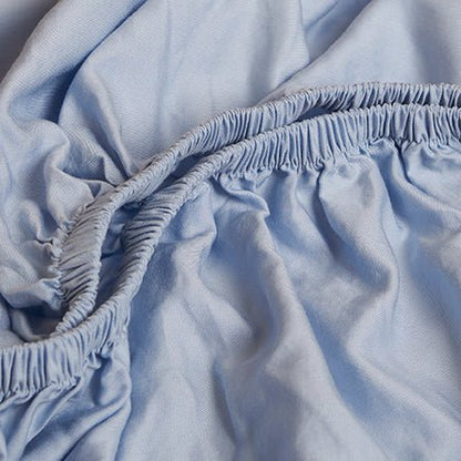 Hoeslaken TENCEL Twill lichtblauw