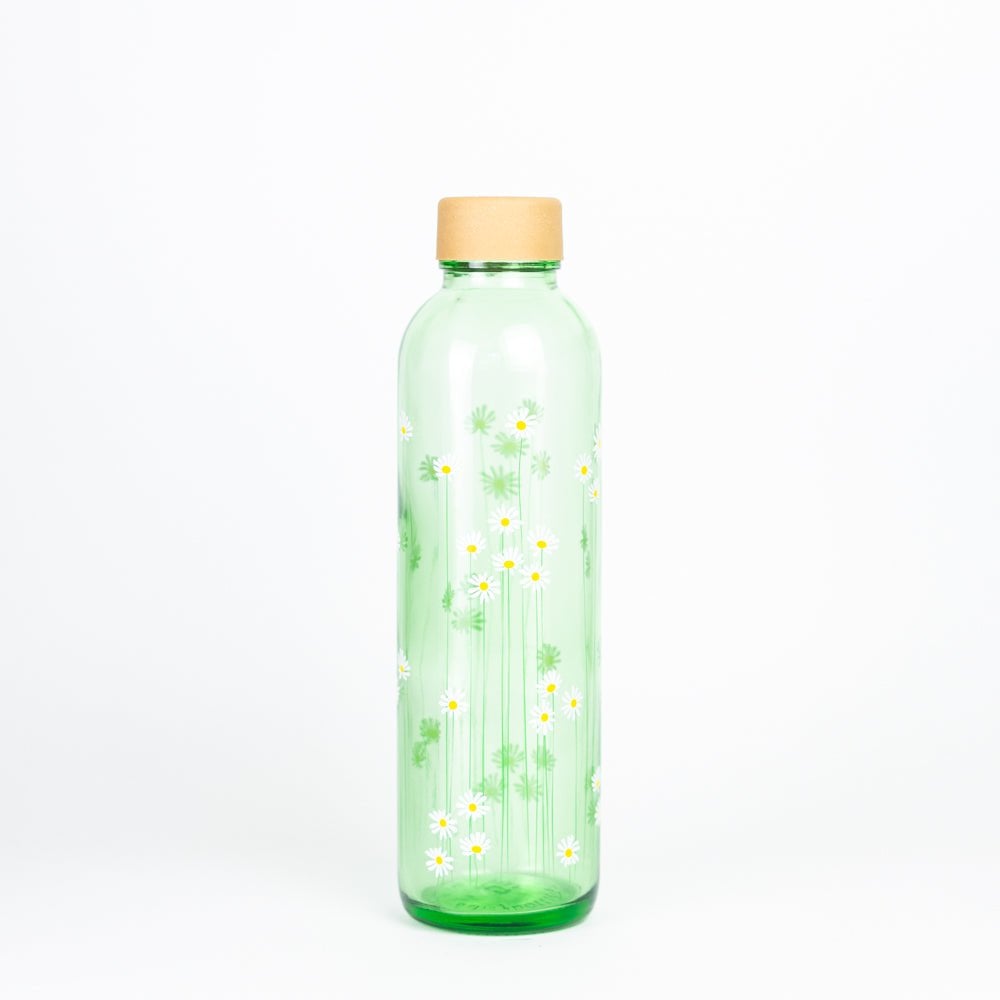 GREEN DAISY Glazen fles van 0,7 l